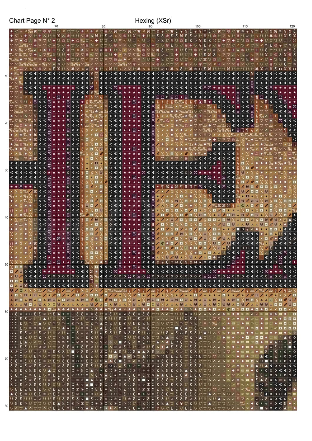Hexing cross stitch pattern A unique design to modXstitch, expertly created by Sam.