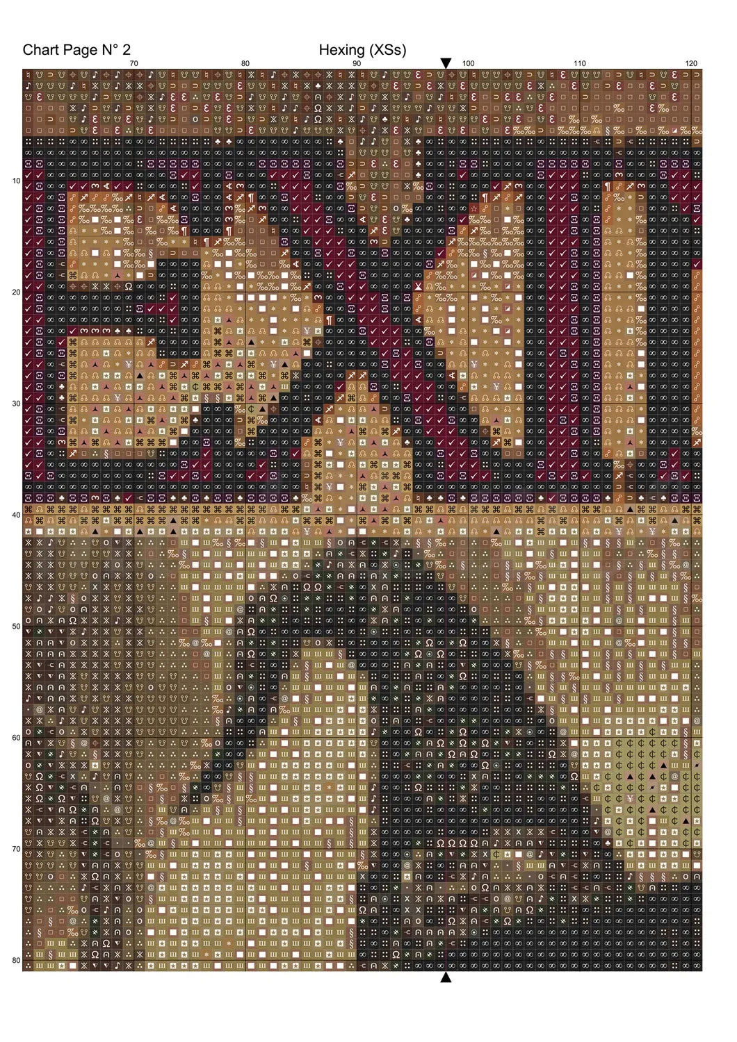 Hexing cross stitch pattern A unique design to modXstitch, expertly created by Sam.