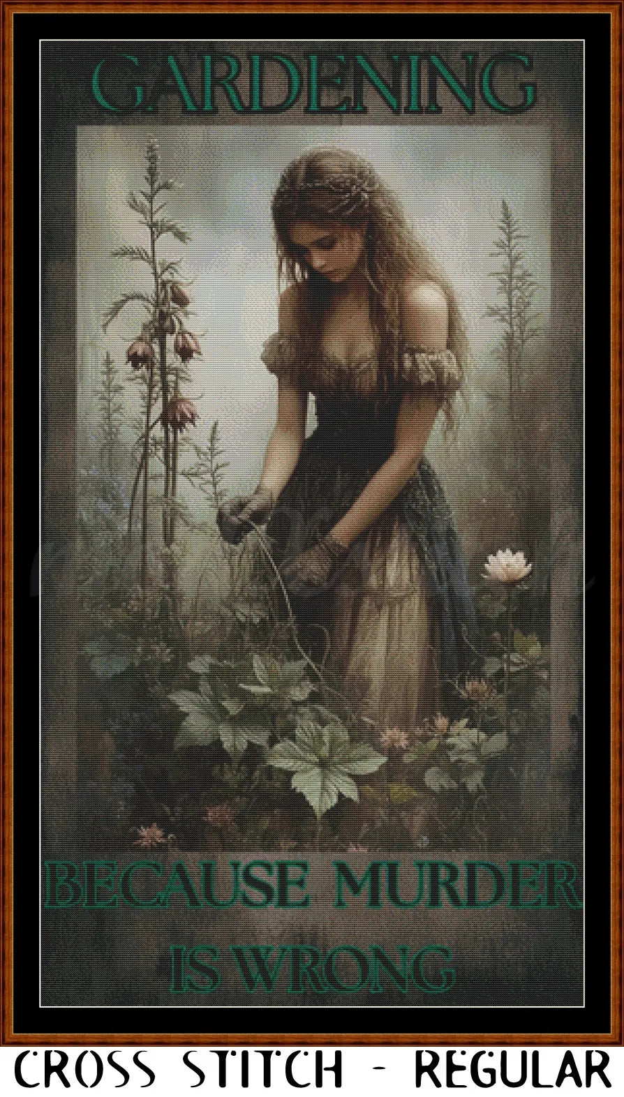 Gardening cross stitch pattern A unique design to modXstitch, expertly created by Sam.