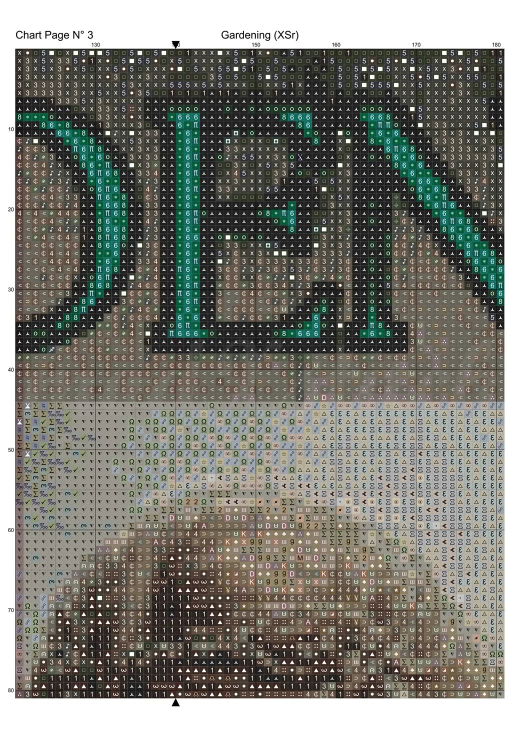 Gardening cross stitch pattern A unique design to modXstitch, expertly created by Sam.