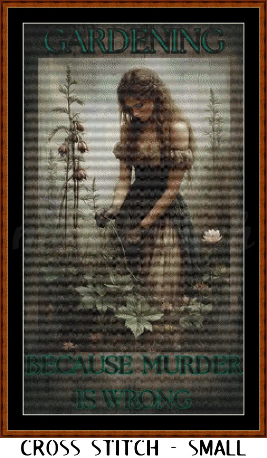 Gardening cross stitch pattern A unique design to modXstitch, expertly created by Sam.