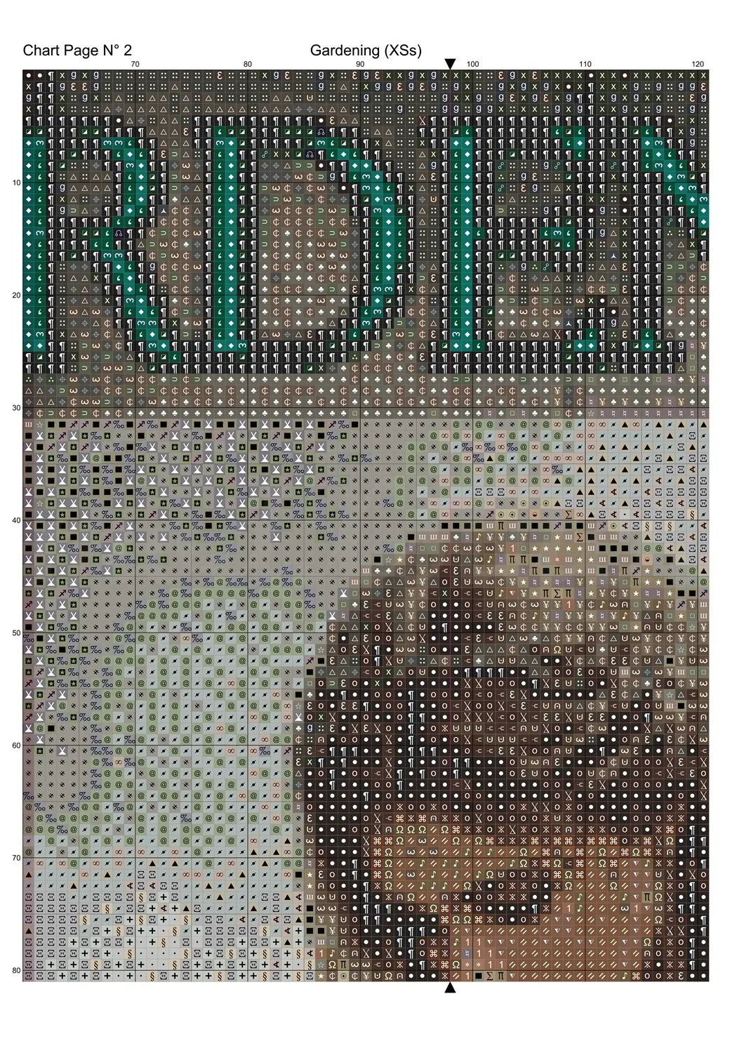 Gardening cross stitch pattern A unique design to modXstitch, expertly created by Sam.