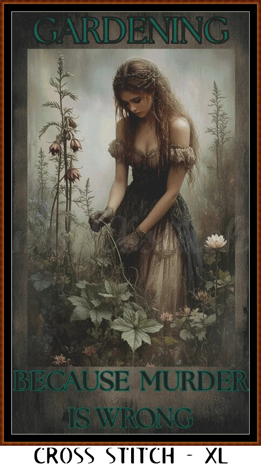 Gardening cross stitch pattern A unique design to modXstitch, expertly created by Sam.