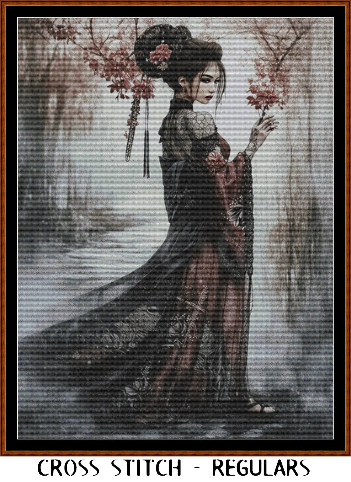 Sakura Promenade Cross Stitch Pattern PDF