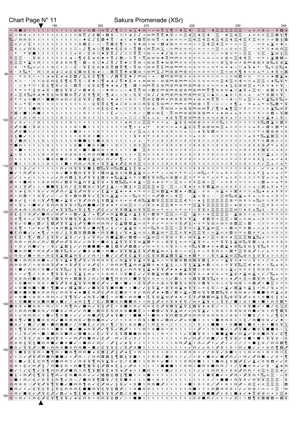 Sakura Promenade Cross Stitch Pattern PDF