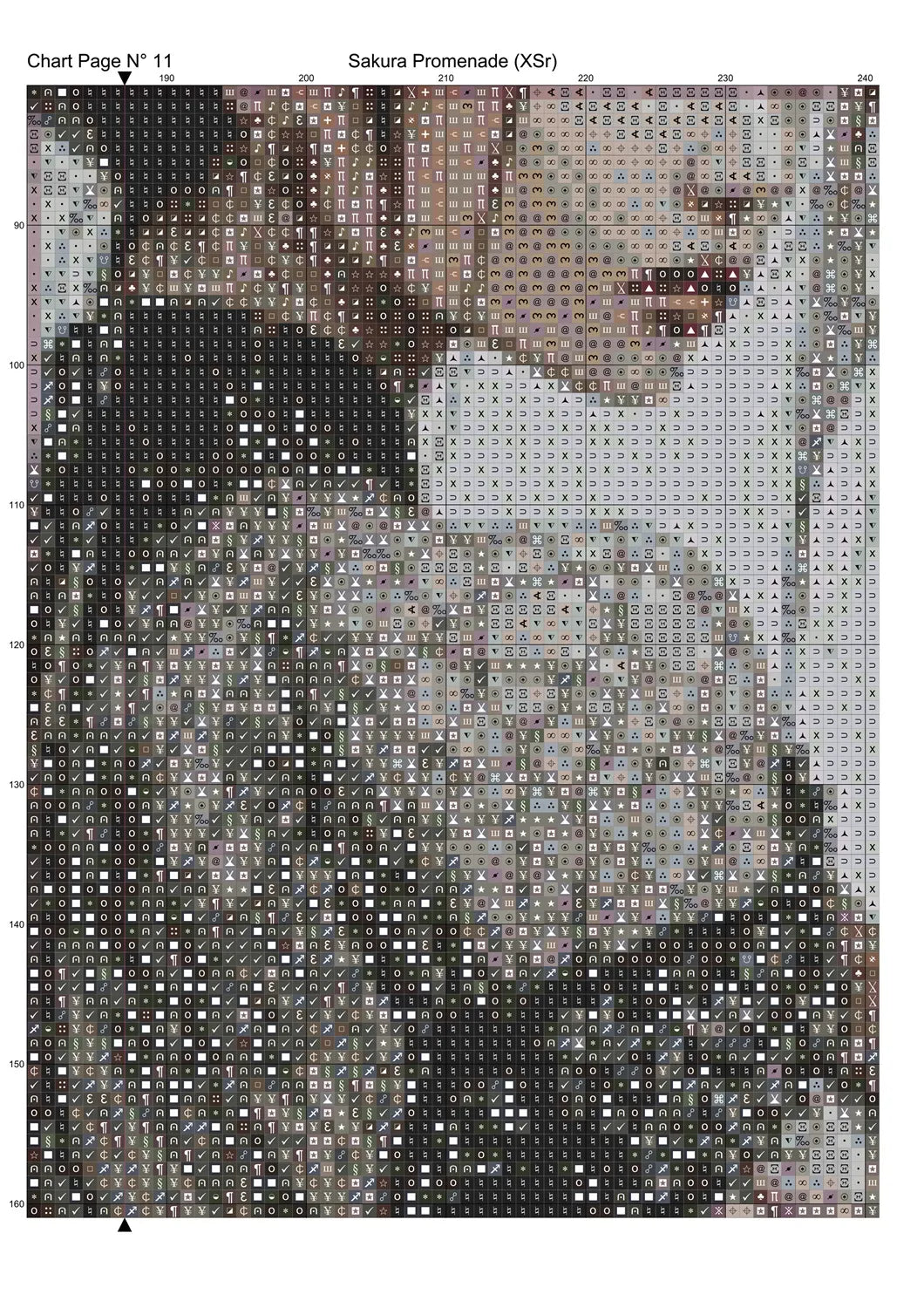 Sakura Promenade Cross Stitch Pattern PDF