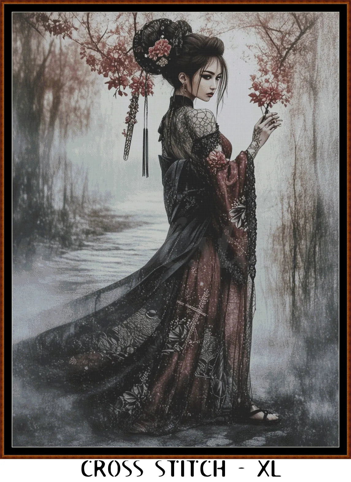 Sakura Promenade Cross Stitch Pattern PDF