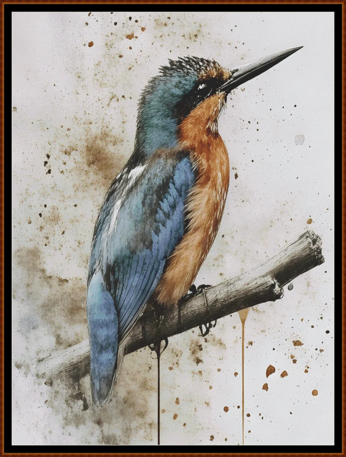 Spirit Of The Kingfisher Cross Stitch Pattern PDF