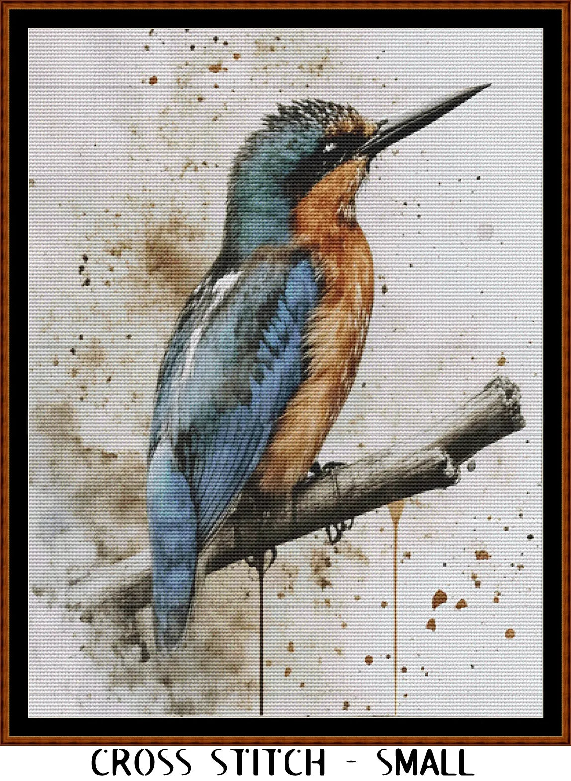 Spirit Of The Kingfisher Cross Stitch Pattern PDF