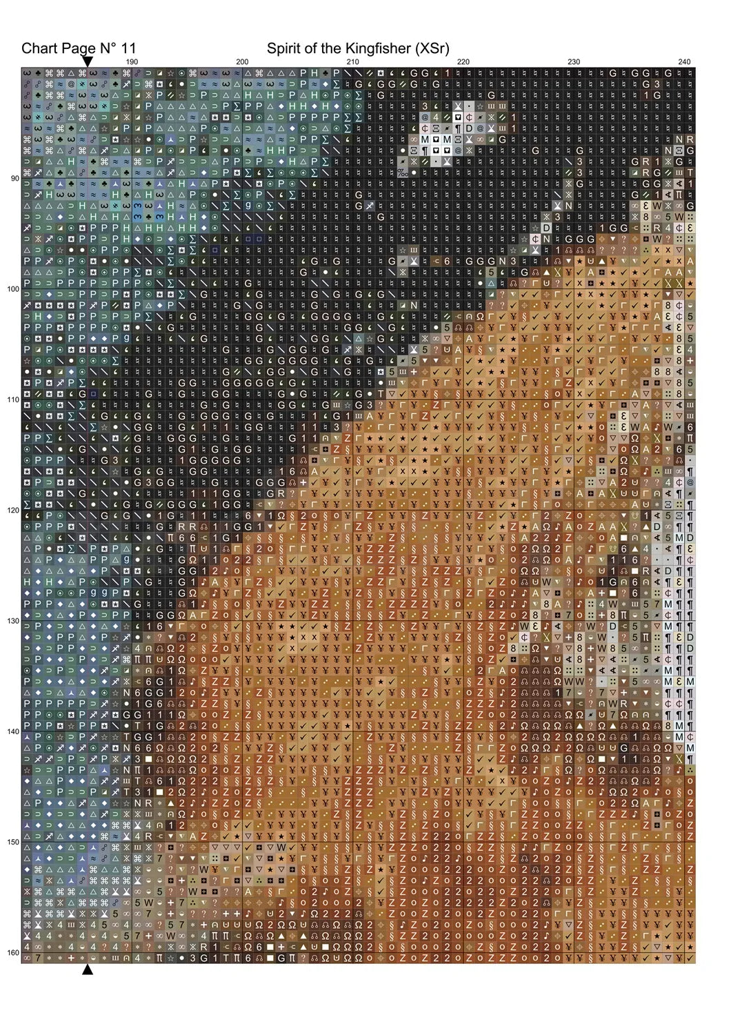 Spirit Of The Kingfisher Cross Stitch Pattern PDF