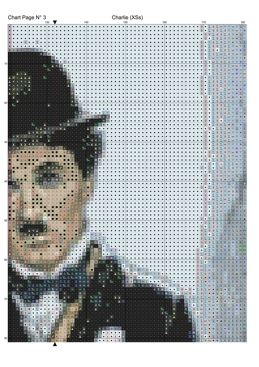 Charlie Chaplin patterns are expertly created by Sam