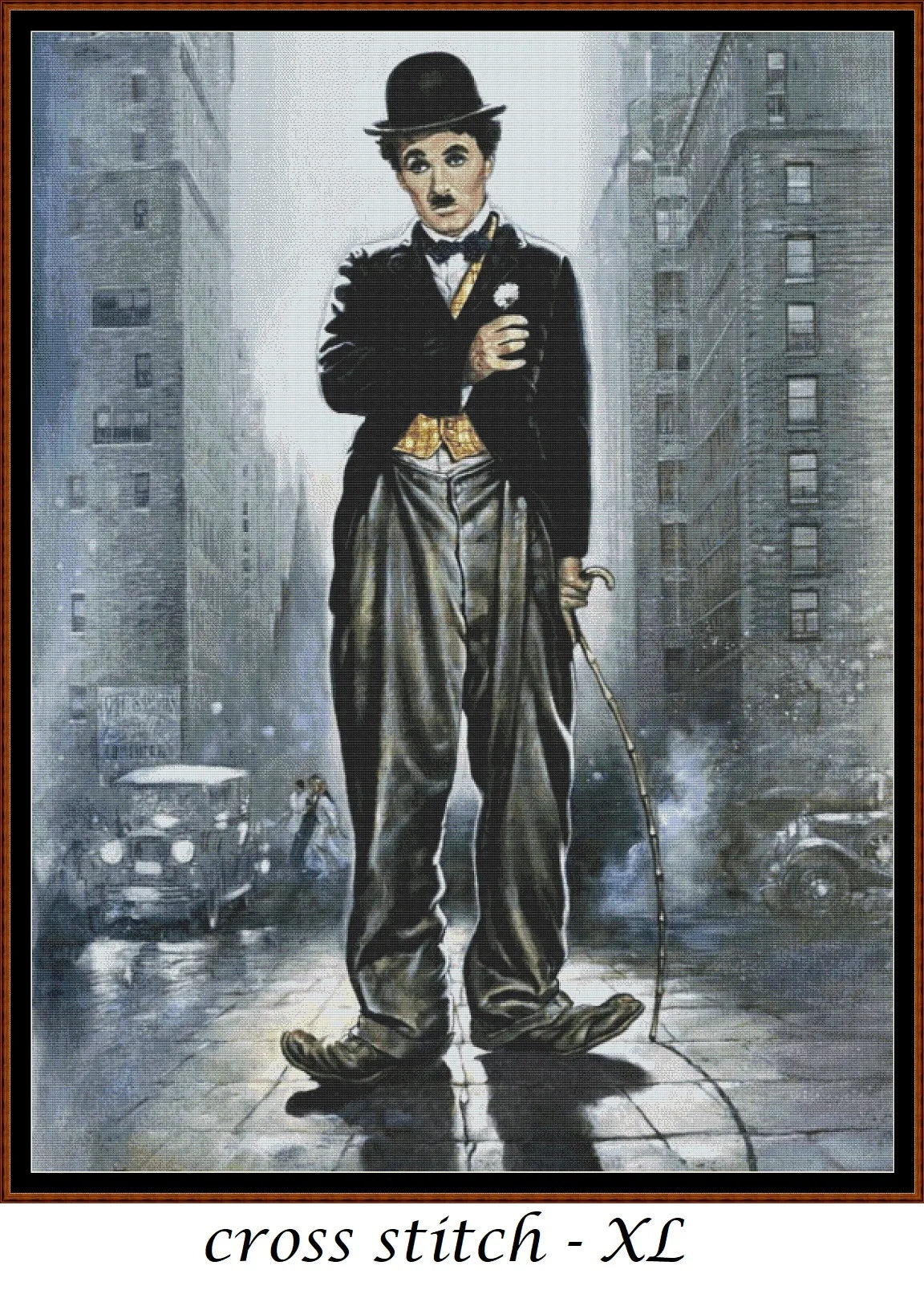 Charlie Chaplin patterns are expertly created by Sam
