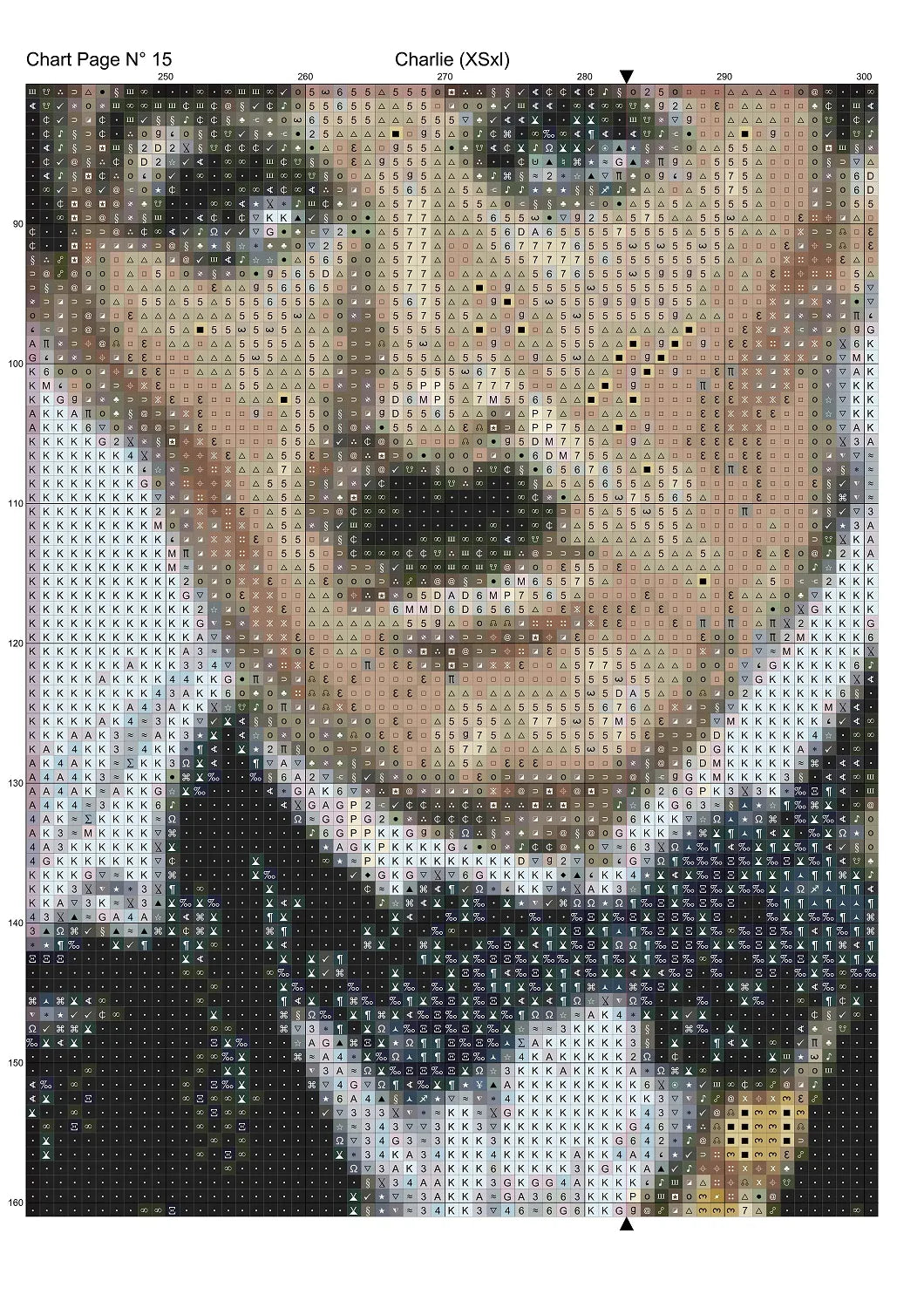 Charlie Chaplin patterns are expertly created by Sam