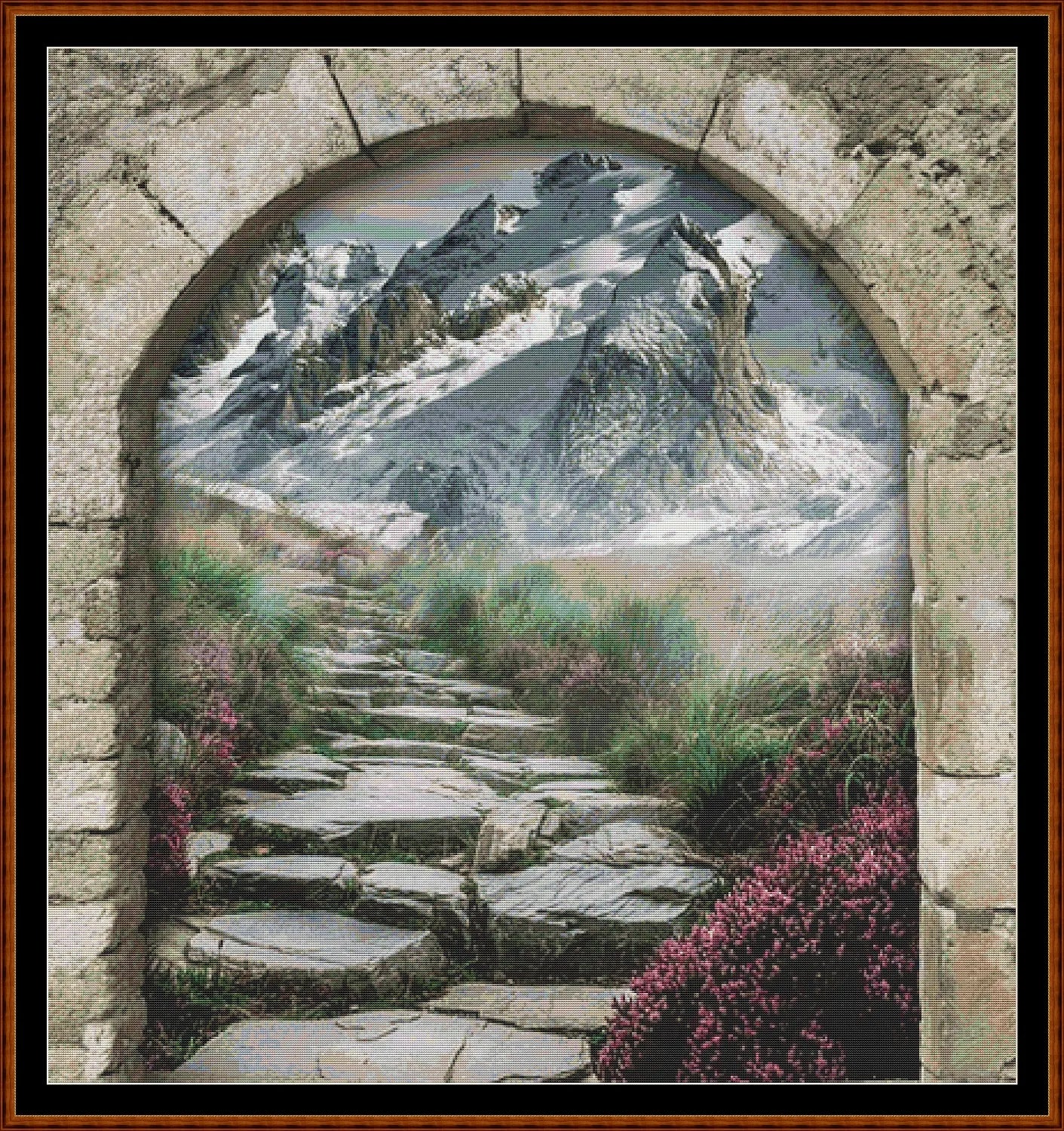 Archway to... 3 pattern s expertly created from art by vborodinova under Public Domain CC0 license