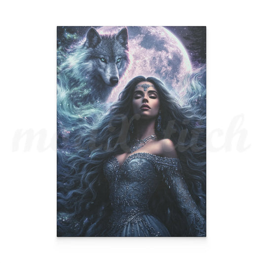 Spirit Guide - Wolf - Tempered Glass Cutting Board