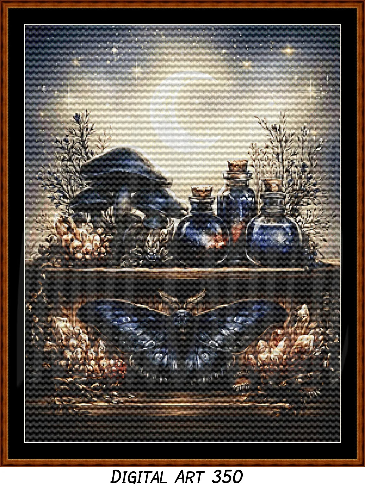 Witch's Shelf - Air (Digital Art) Cross Stitch Pattern PDF Bundle