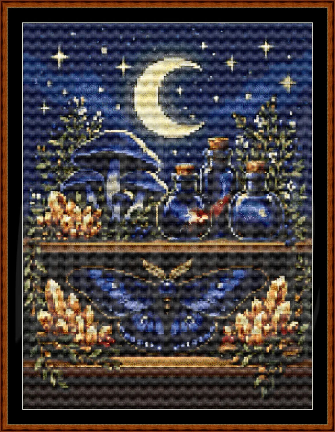 The Witch's Shelf: Complete Modern Illustrative Mega-Bundle (All 5 Elements) Cross Stitch Pattern PDFs