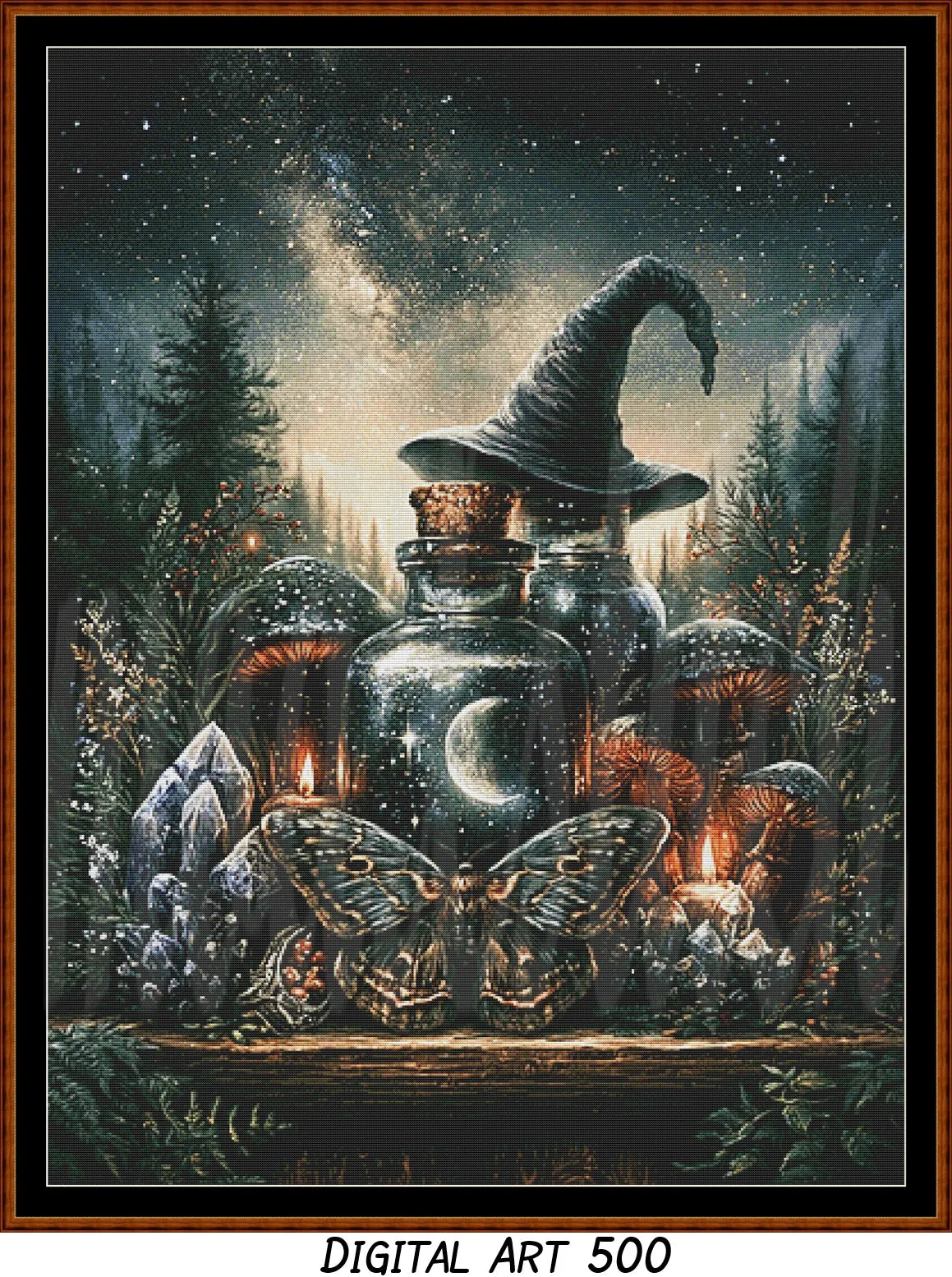Witch's Shelf - Earth (Digital Art) Cross Stitch Pattern PDF Bundle