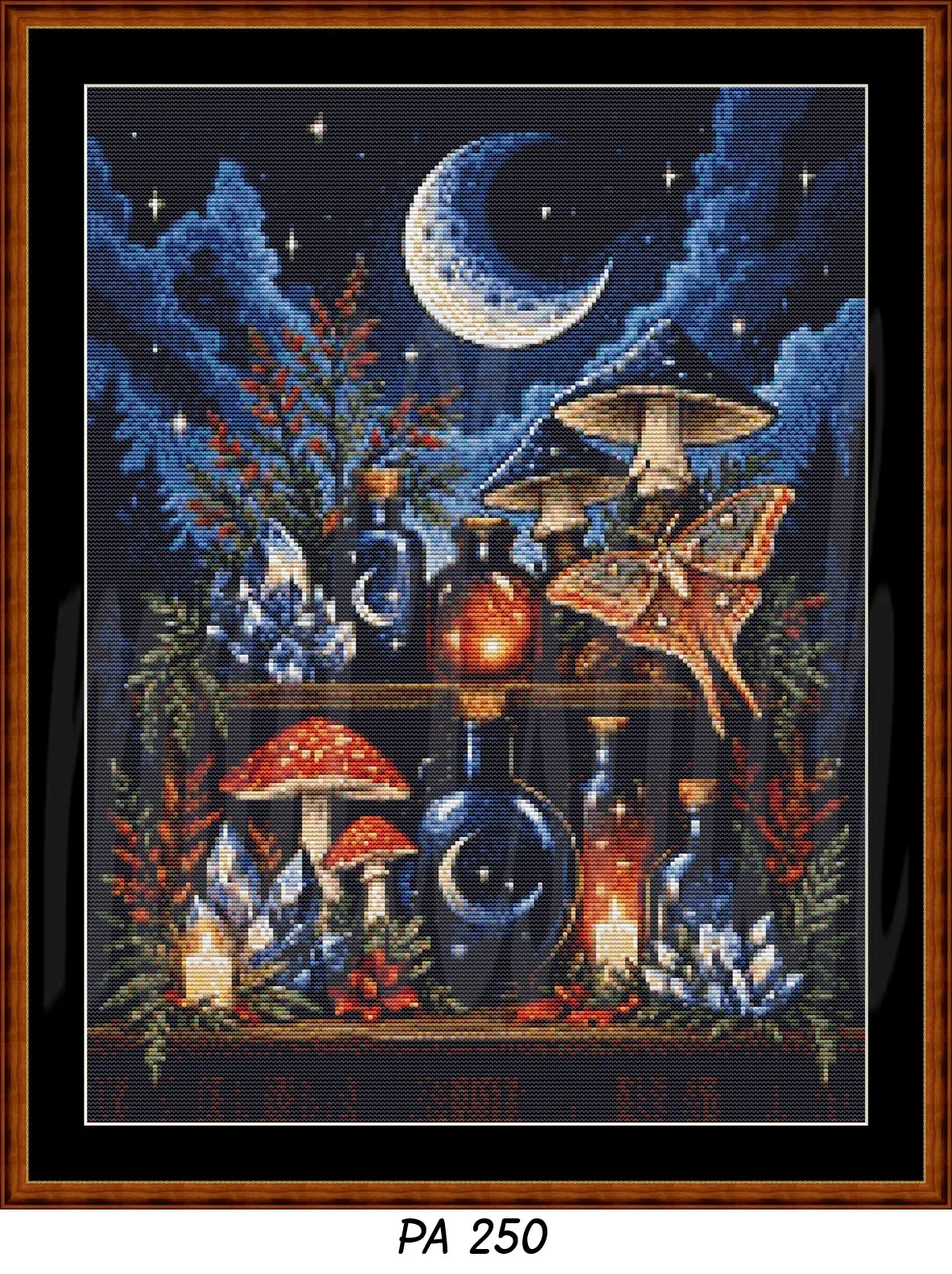 Witch's Shelf - Fire Cross Stitch Pattern | Modern Illustrative Series (150/250/350 Size Bundle)