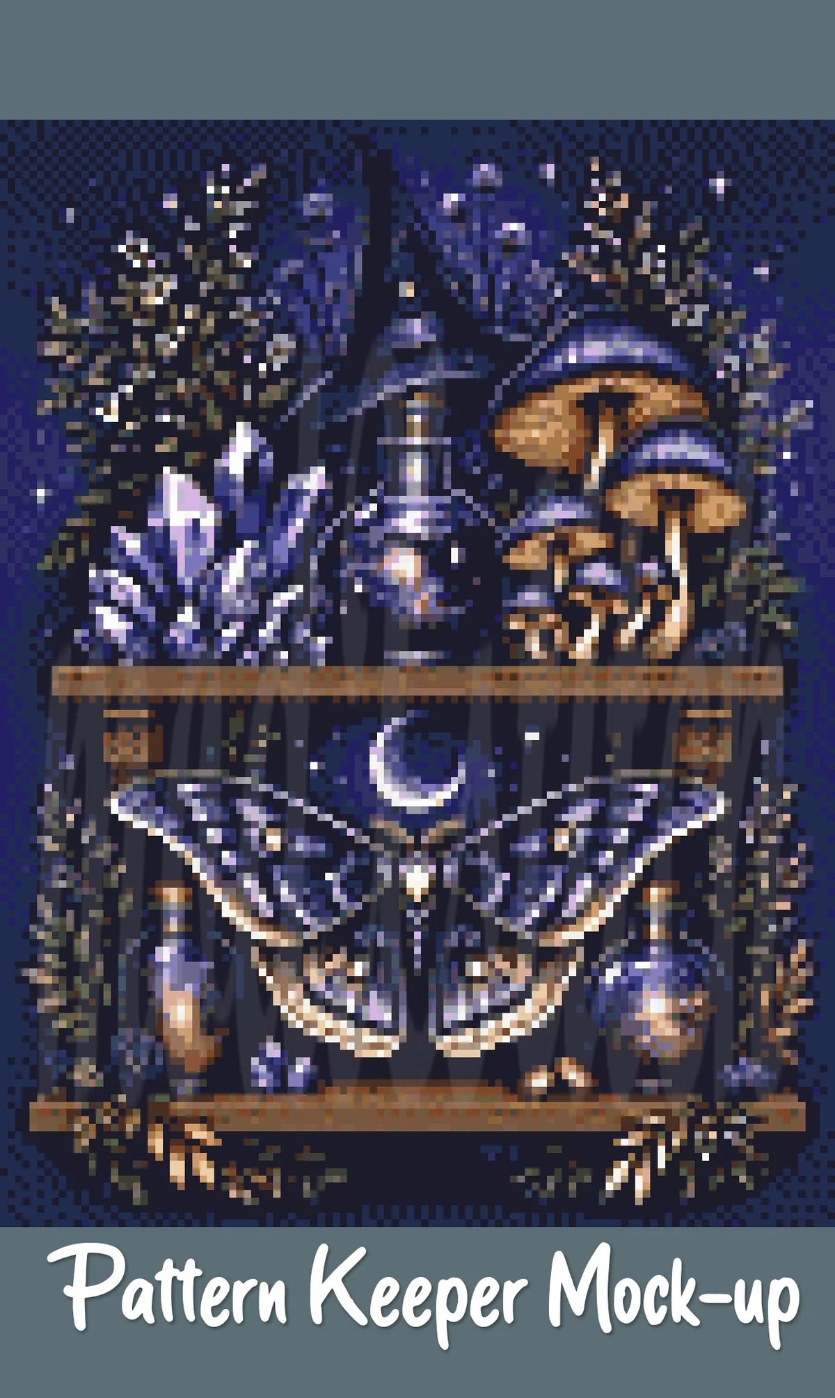 Witch's Shelf - Spirit Cross Stitch Pattern | Modern Illustrative Series (150/250/350 Size Bundle)