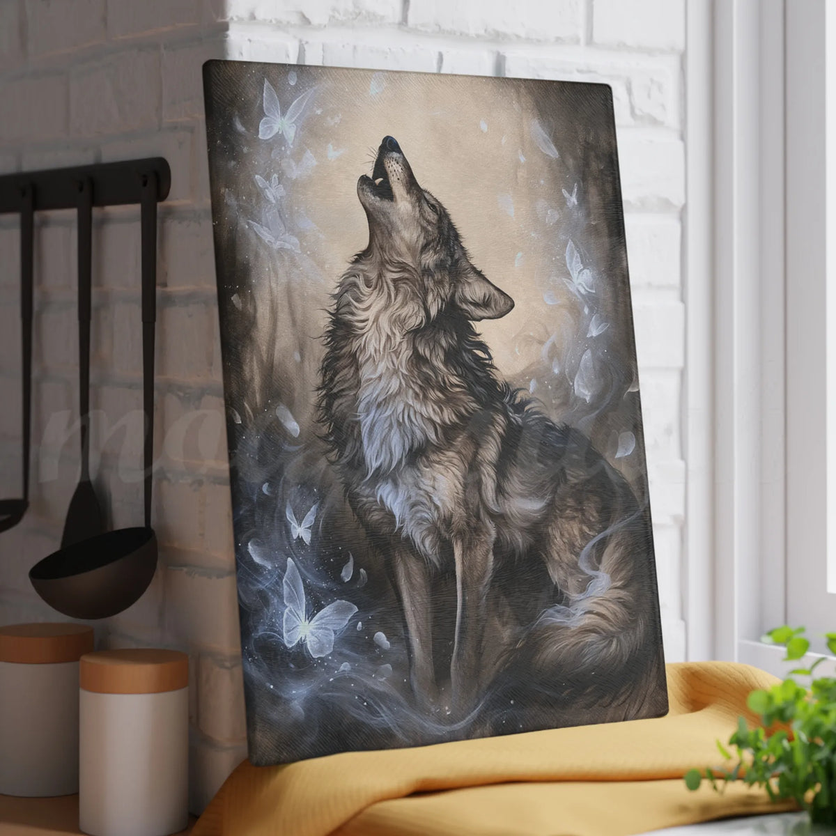 Wolf of Winter - Tempered Glass Cutting Board
