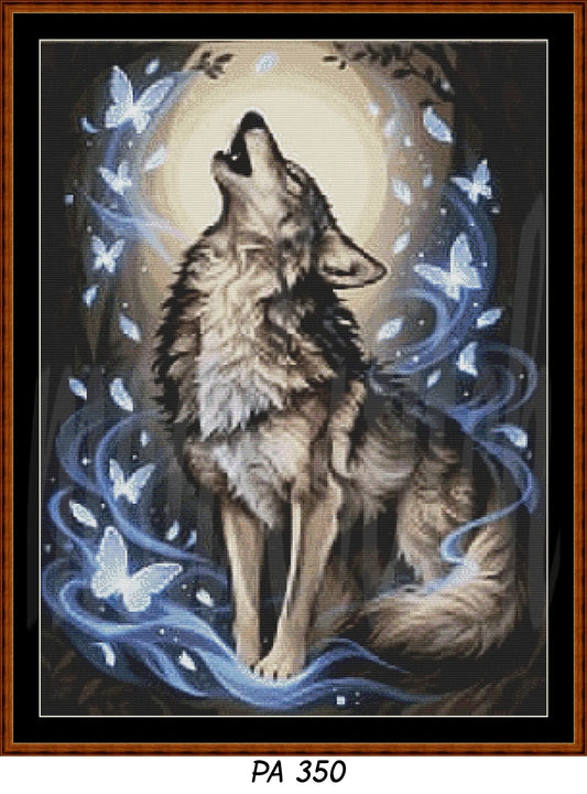 Wolf of Winter Cross Stitch Pattern | Modern Illustrative Series (150/250/350 Size Bundle)