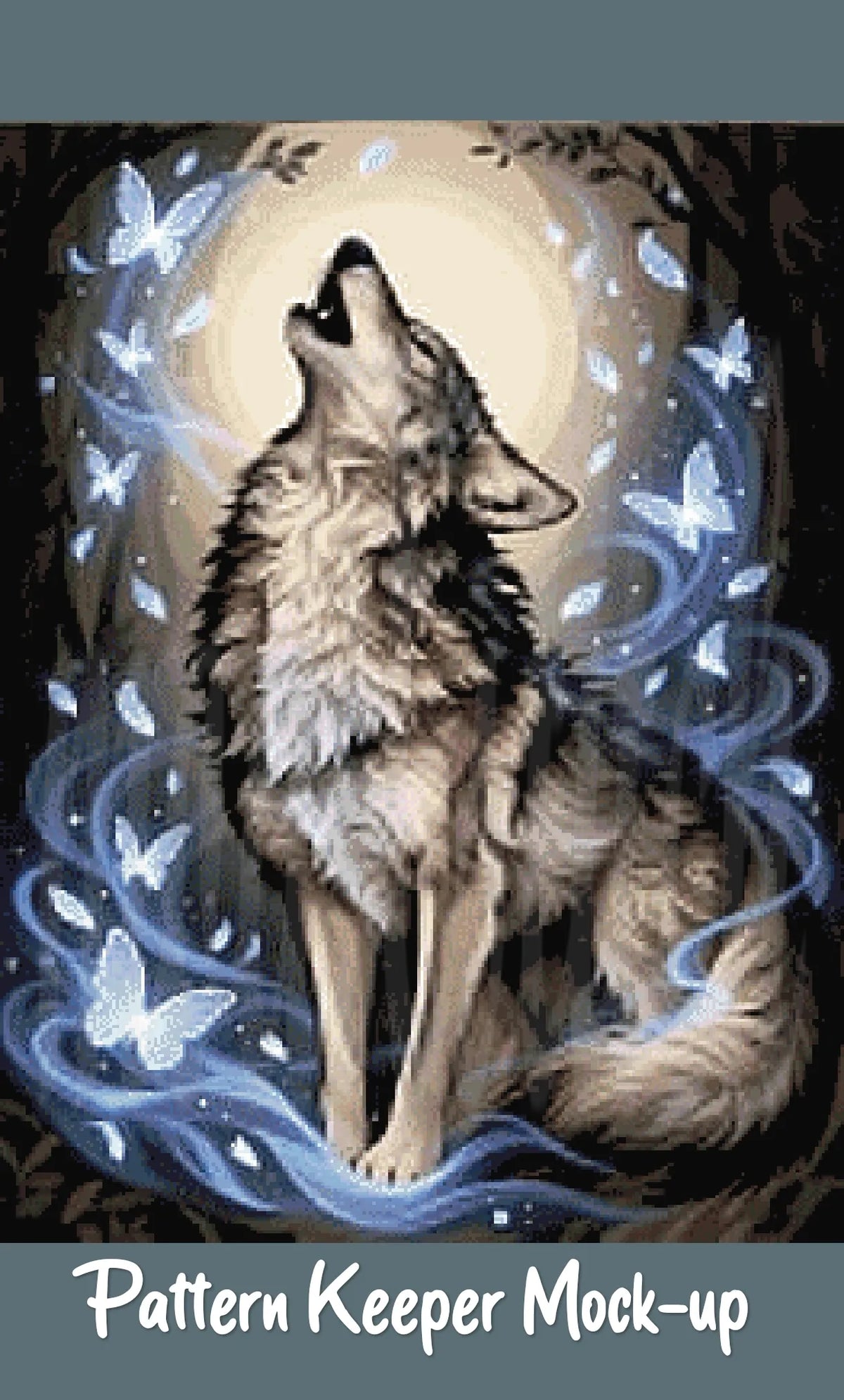 Wolf of Winter Cross Stitch Pattern | Modern Illustrative Series (150/250/350 Size Bundle)