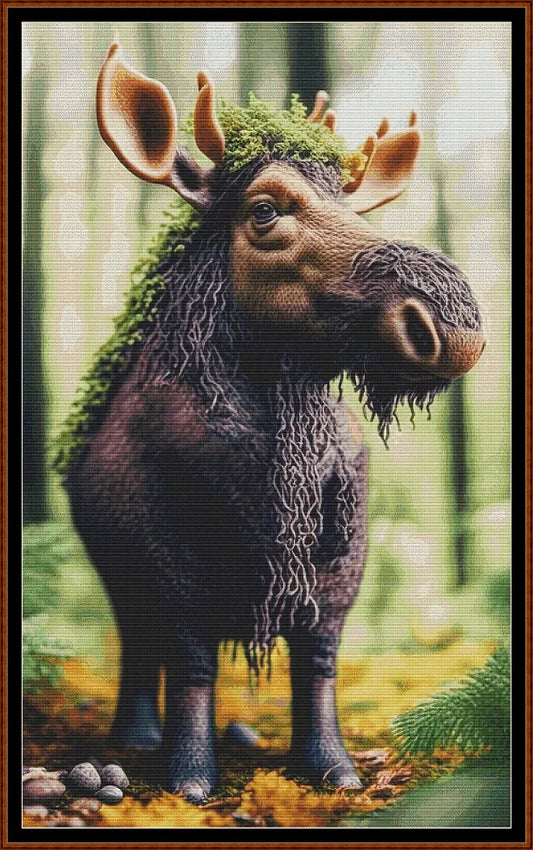 Forest Creatures - Moose patterns are expertly created from art by Alan Frijins under Public Domain CC0 license