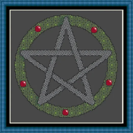 Pentagram ~ blackwork pattern