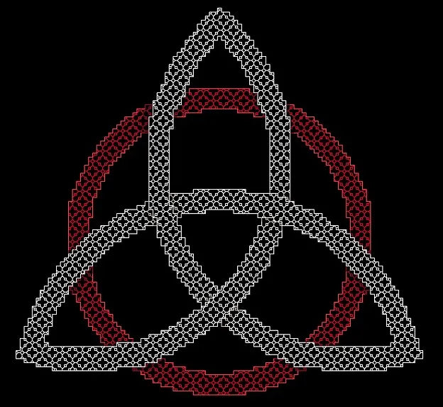 Triquetra ~ blackwork pattern
