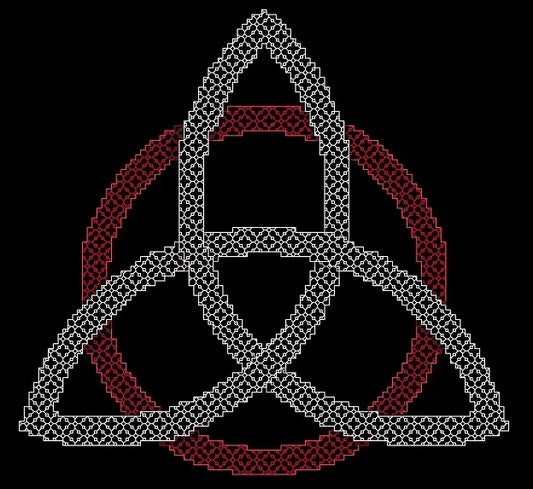Triquetra ~ blackwork pattern