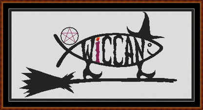 Expertly created by Sam, Wiccan pattern. Wiccan is an original witchcraft pattern that comes with no back-stitching. However, Wiccan is available in just 1 design size - cross stitch regular The sale includes the B&W chart.
