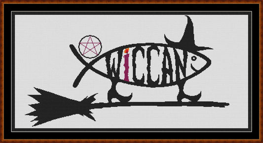 Expertly created by Sam, Wiccan pattern. Wiccan is an original witchcraft pattern that comes with no back-stitching. However, Wiccan is available in just 1 design size - cross stitch regular The sale includes the B&W chart.