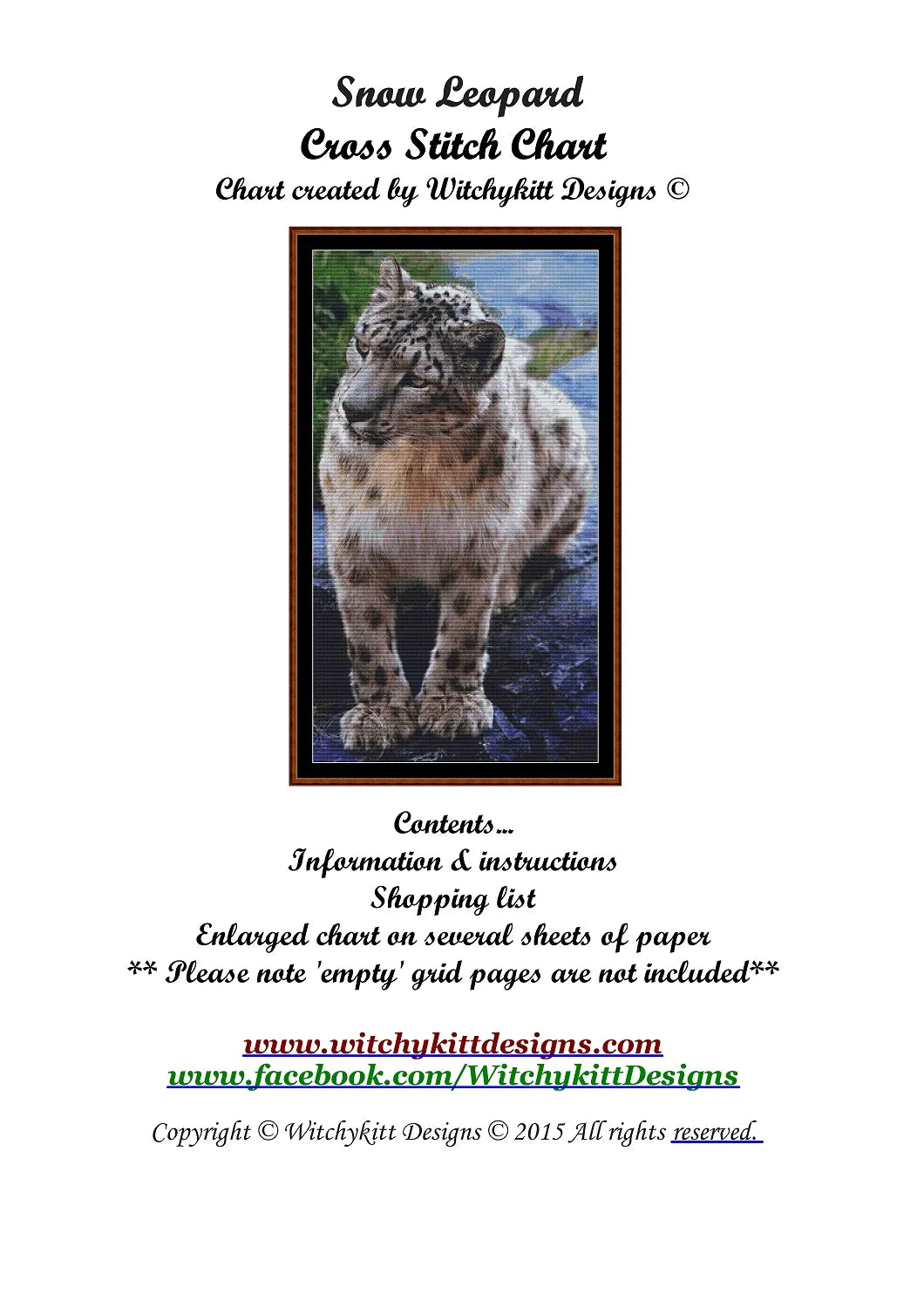 Snow Leopard pattern is expertly created by Sam