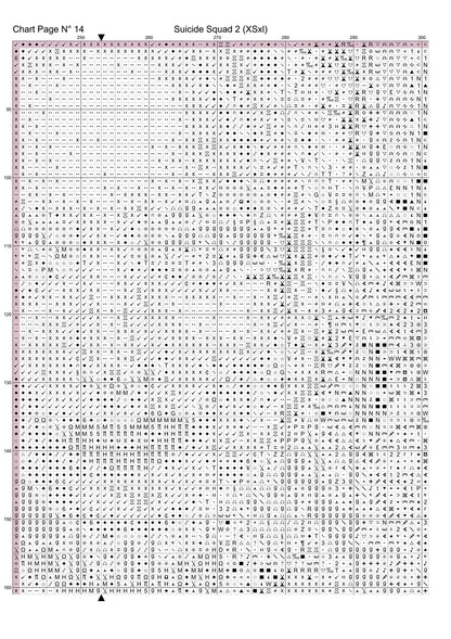 Suicide Squad 2 cross stitch pattern A unique design to modXstitch, expertly created by Sam.