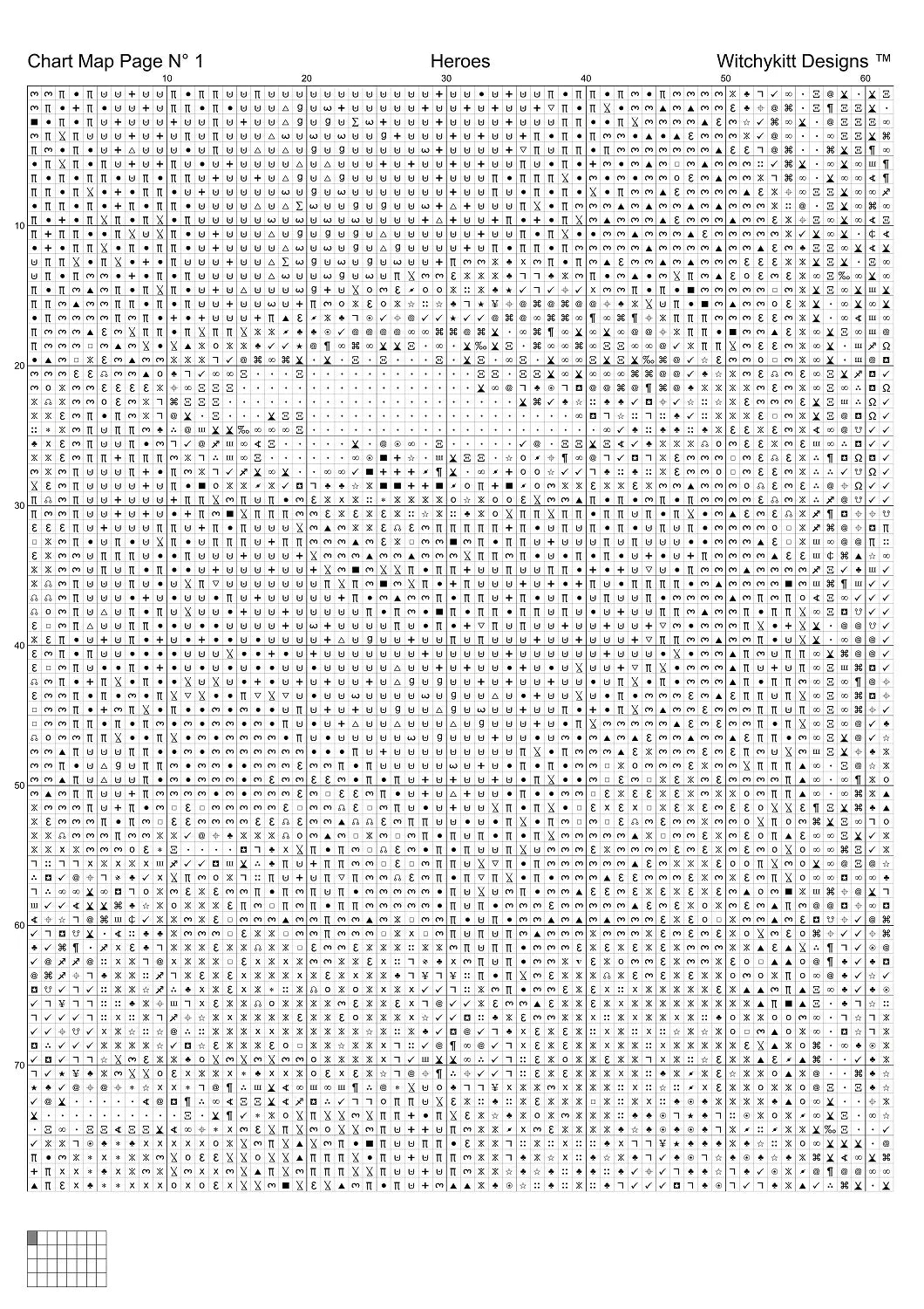 Heroes TV patterns created by Sam