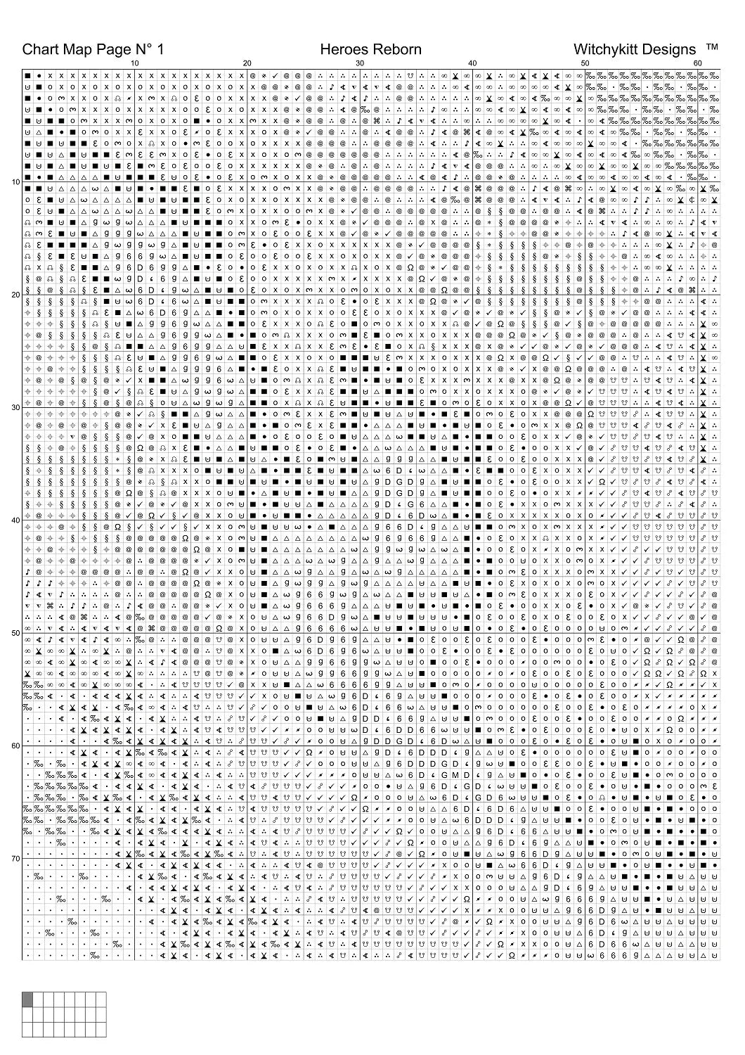 Heroes Reborn TV patterns created by Sam