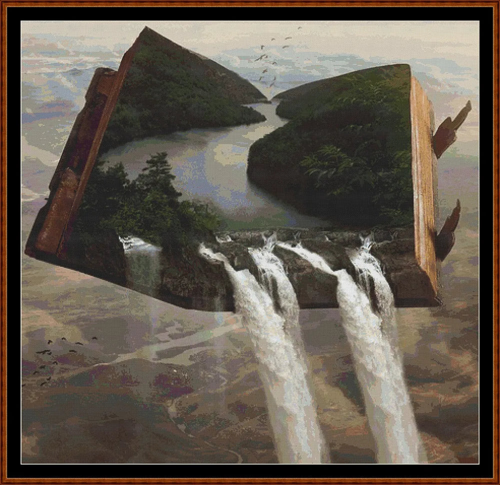 Waterfall Book  