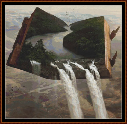 Waterfall Book  