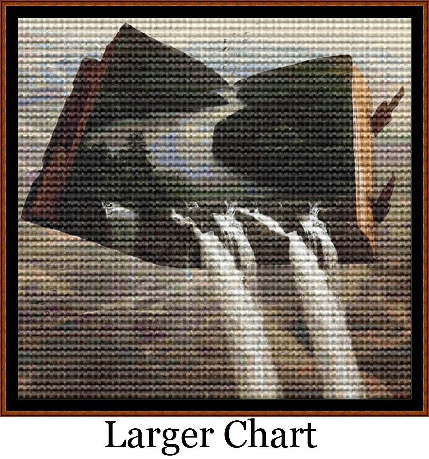 Waterfall Book  
