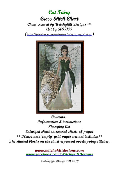 Cat Fairy leopard patterns are expertly created from art by 5097177 at Pixabay under Public Domain CC0 license