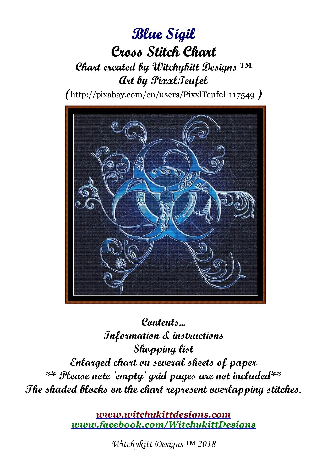Sigil Make Pattern Blue Sigil – Crafty Patterns