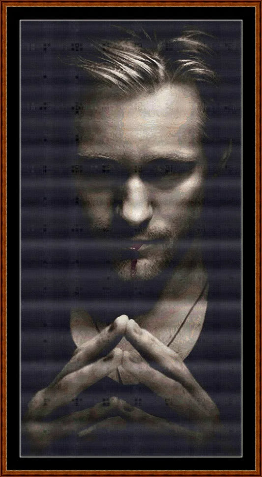 True Blood - Eric, the vampire, cross stitch patterns are expertly created by Sam under CC0 license
