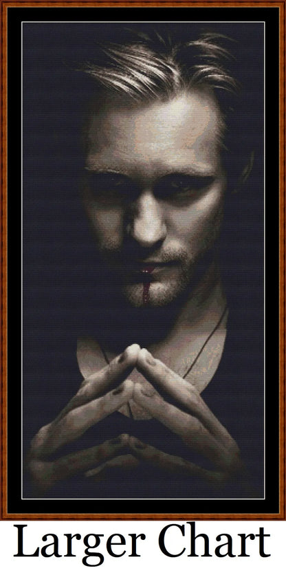 True Blood - Eric, the vampire, cross stitch patterns are expertly created by Sam under CC0 license