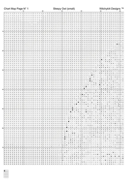 Sleepy Owl patterns created from a photo by Brigitte Werner (ArtTower) under CC0 license