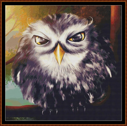 Sunrise Warmth owl bird patterns created from art by Larisa Koshkina under CC0 license