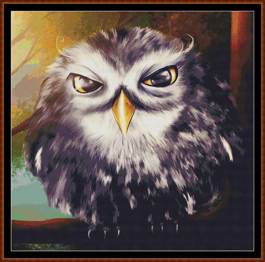 Sunrise Warmth owl bird patterns created from art by Larisa Koshkina under CC0 license