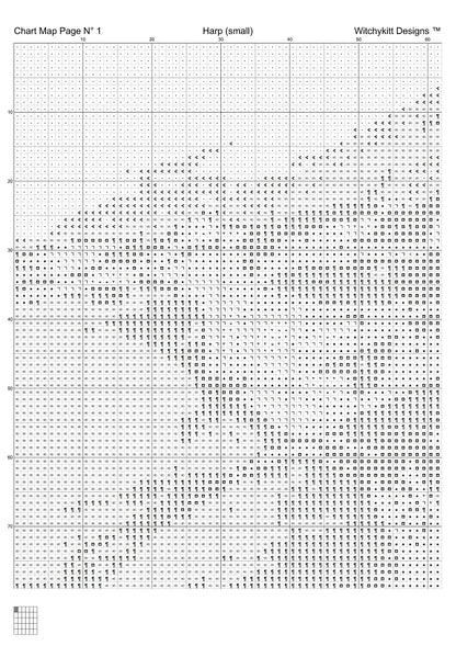 Harp fantasy music patterns created from art by Stefan Keller (kellepics) under CC0 license