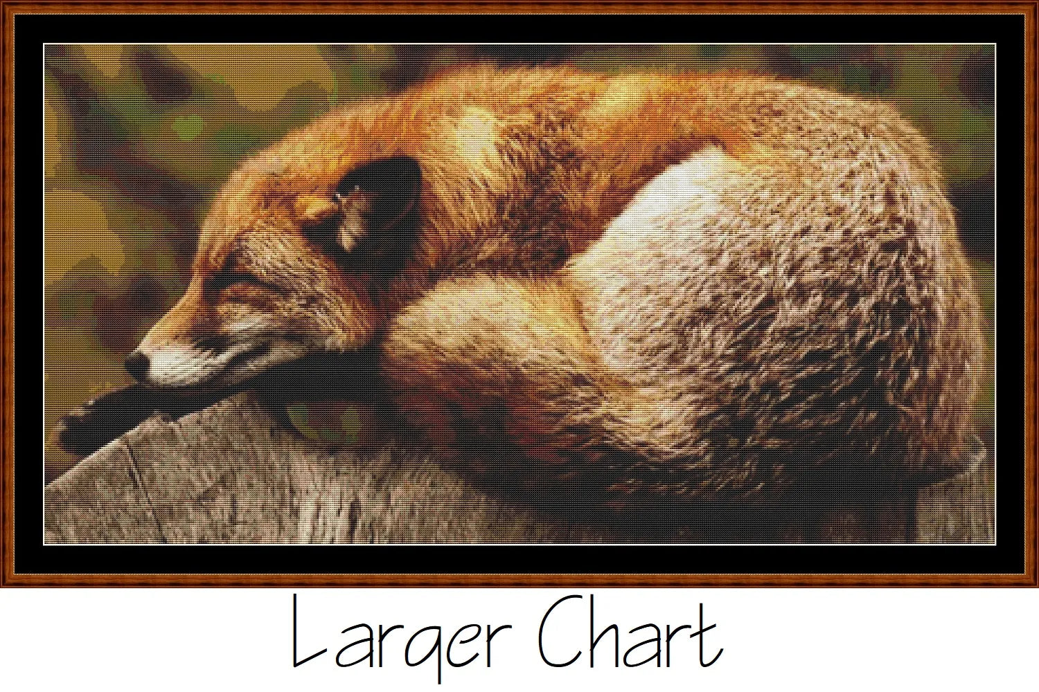 Sleepy  Fox patterns created from a photo by Pexels under CC0 license