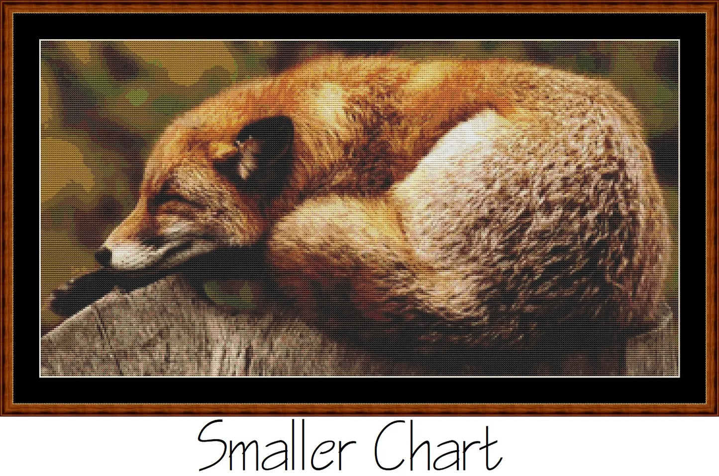 Sleepy  Fox patterns created from a photo by Pexels under CC0 license